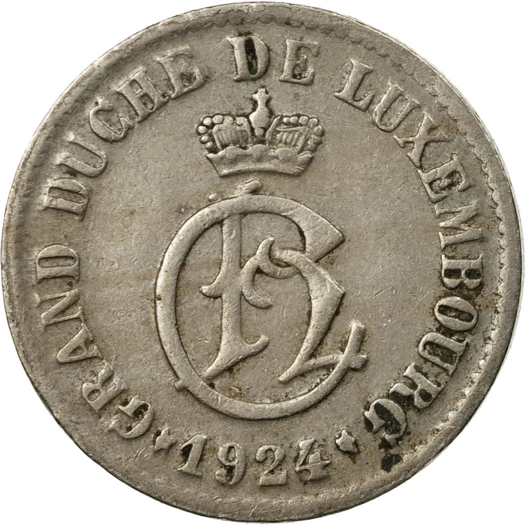 Coin, Luxembourg, Charlotte, 5 Centimes, 1924, VF(30-35), Copper-nickel, KM:33