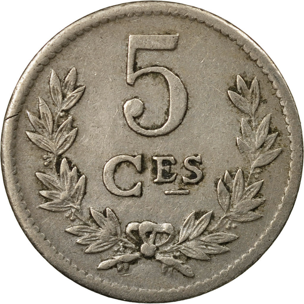 Coin, Luxembourg, Charlotte, 5 Centimes, 1924, VF(30-35), Copper-nickel, KM:33