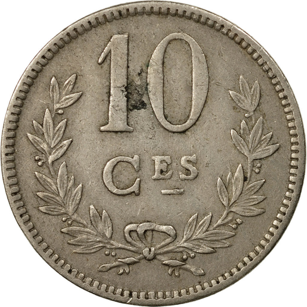 Coin, Luxembourg, Charlotte, 10 Centimes, 1924, EF(40-45), Copper-nickel, KM:34