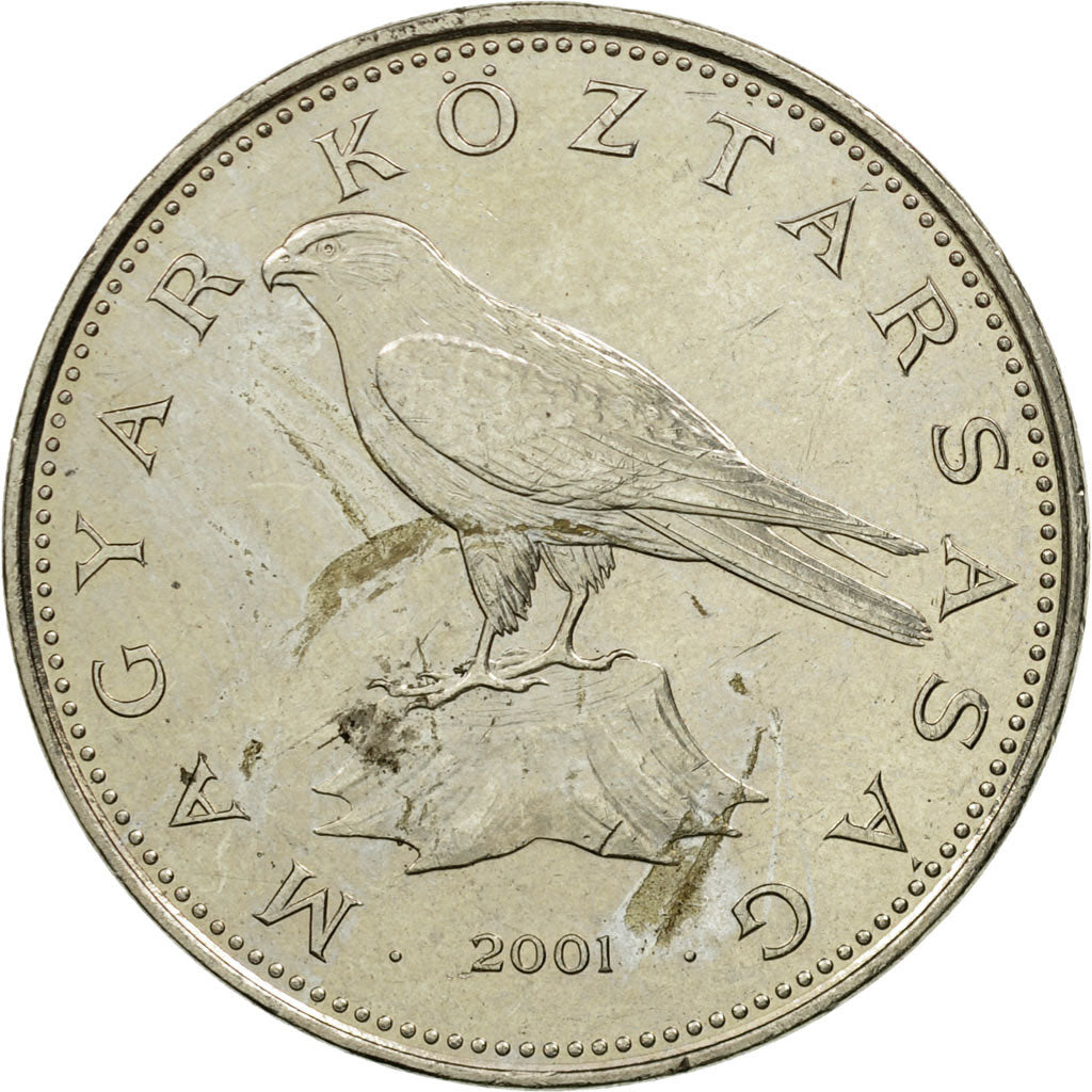 Coin, Hungary, 5 Forint, 2001, Budapest, EF(40-45), Nickel-brass, KM:694
