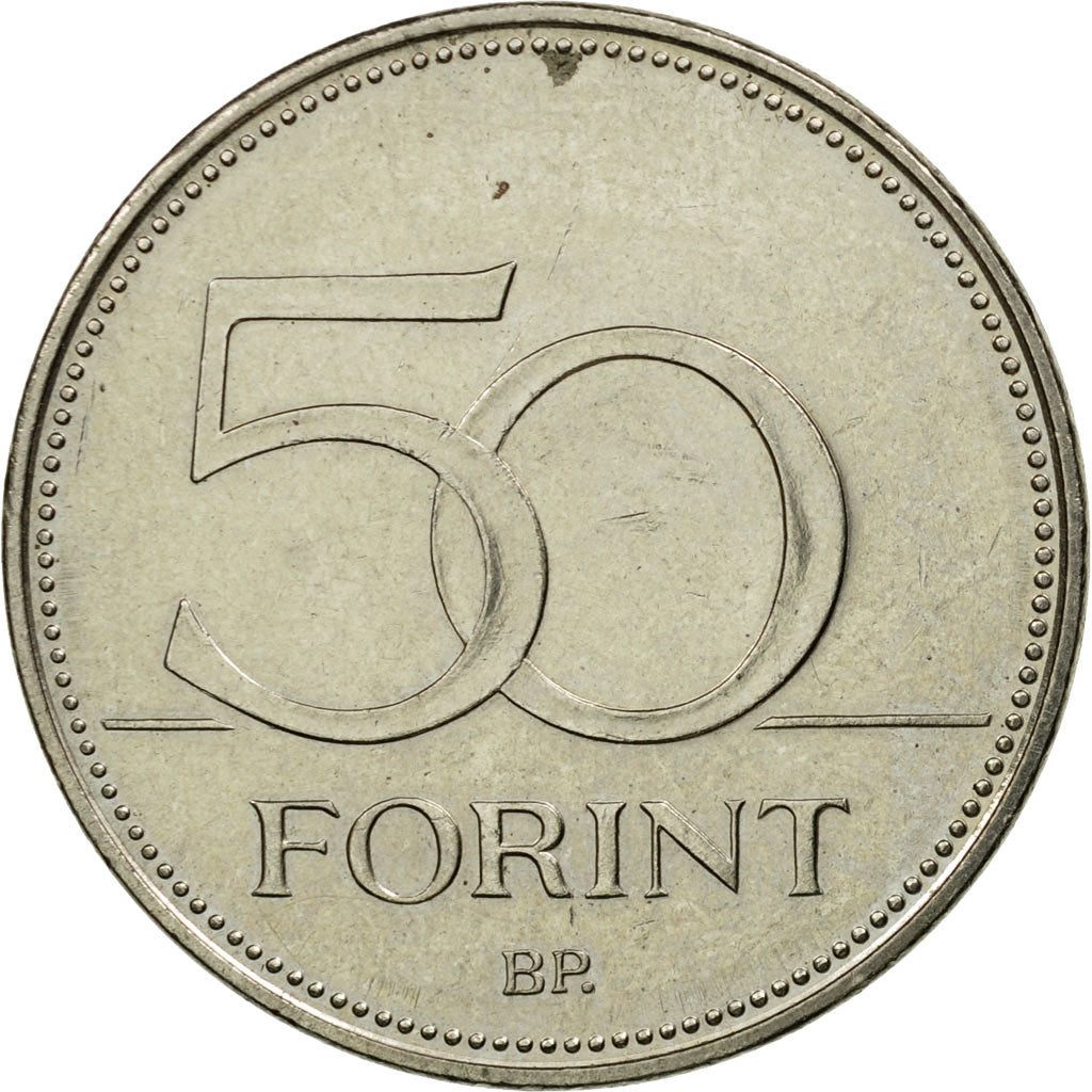 Coin, Hungary, 5 Forint, 2001, Budapest, EF(40-45), Nickel-brass, KM:694