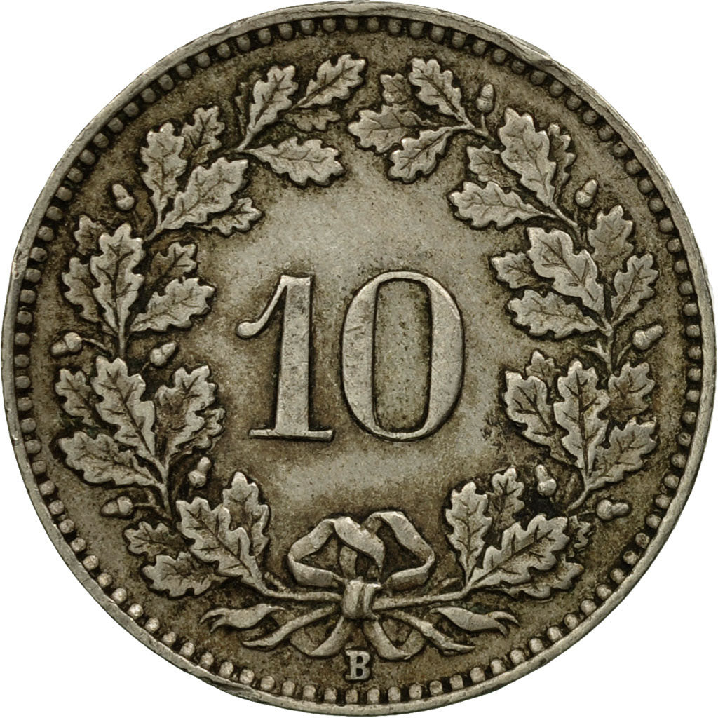 Münze, Schweiz, 10 Rappen, 1927, Bern, SS, Copper-nickel, KM:27