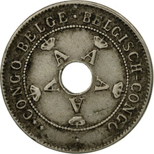 Coin, Belgian Congo, 10 Centimes, 1910, Heaton, EF(40-45), Copper-nickel, KM:18