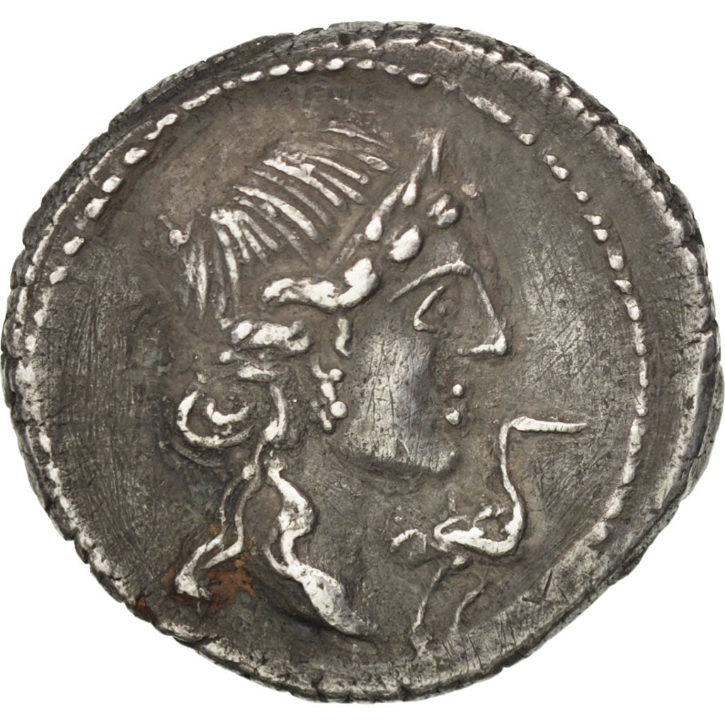 Moneda, Caecilia, Denarius, MBC+, Plata