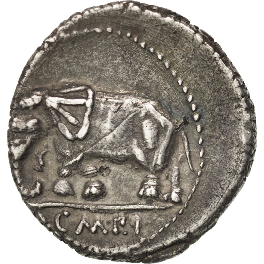 Moneda, Caecilia, Denarius, MBC+, Plata