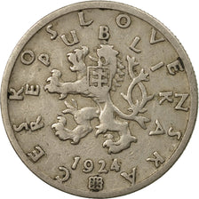Coin, Czechoslovakia, 50 Haleru, 1924, VF(30-35), Copper-nickel, KM:2