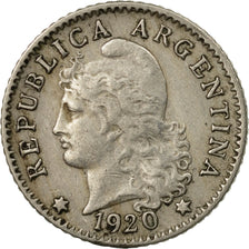 Coin, Argentina, 5 Centavos, 1920, VF(30-35), Copper-nickel, KM:34
