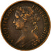 Coin, Great Britain, Victoria, Farthing, 1878, VF(20-25), Bronze, KM:753