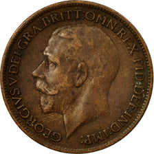 Coin, Great Britain, George V, Farthing, 1919, VF(20-25), Bronze, KM:808.2