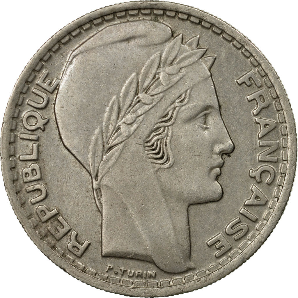 Munten, Frankrijk, Turin, 10 Francs, 1945, Paris, ZF, Copper-nickel, KM:908.1