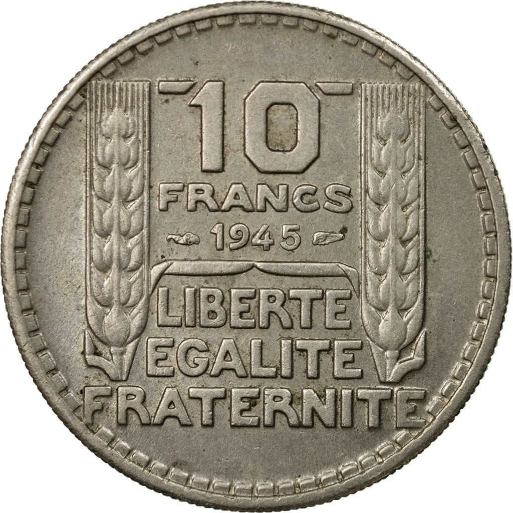 Munten, Frankrijk, Turin, 10 Francs, 1945, Paris, ZF, Copper-nickel, KM:908.1
