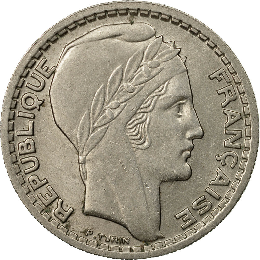 Munten, Frankrijk, Turin, 10 Francs, 1946, Beaumont - Le Roger, PR