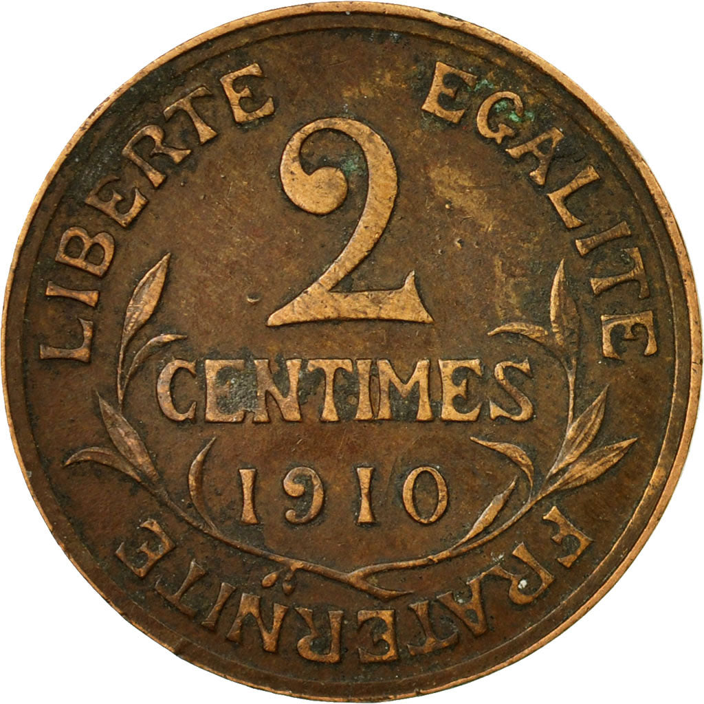 Coin, France, Dupuis, 2 Centimes, 1910, Paris, VF(20-25), Bronze, KM:841