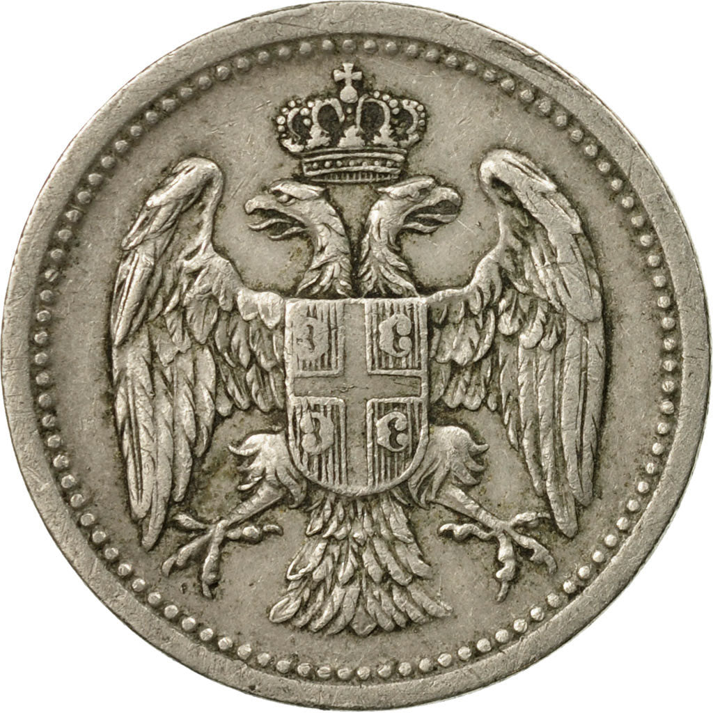 Coin, Serbia, Milan I, 10 Para, 1912, EF(40-45), Copper-nickel, KM:19