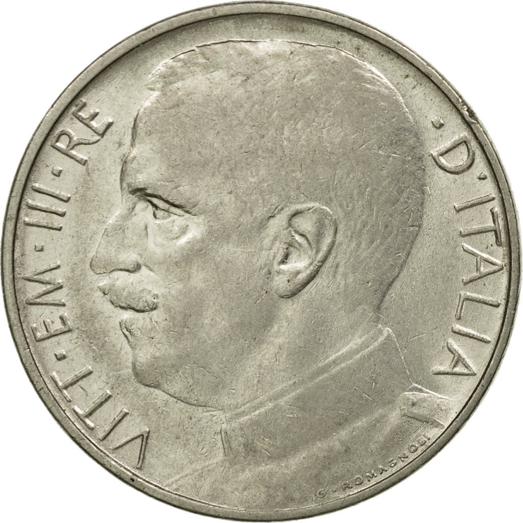 Coin, Italy, Vittorio Emanuele III, 50 Centesimi, 1920, Rome, AU(55-58), Nickel