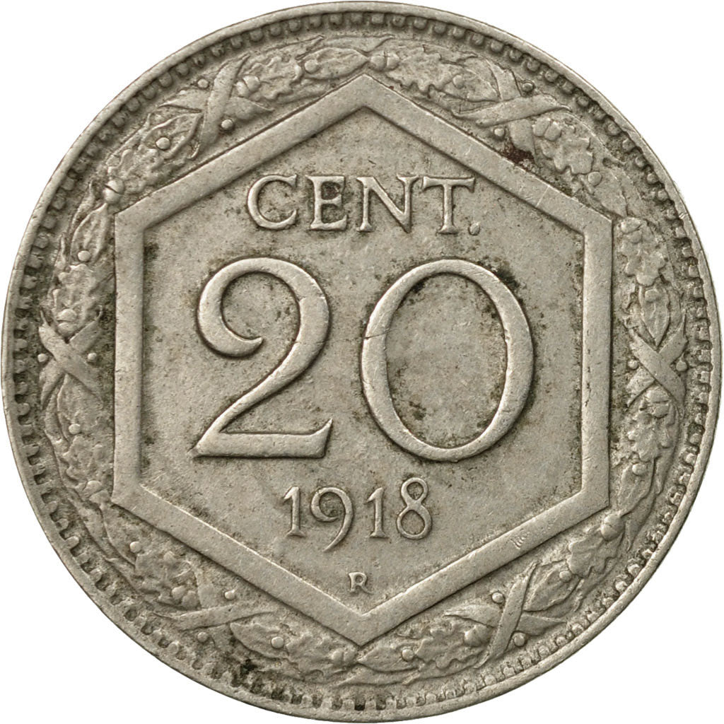 Coin, Italy, Vittorio Emanuele III, 20 Centesimi, 1918, Rome, EF(40-45)