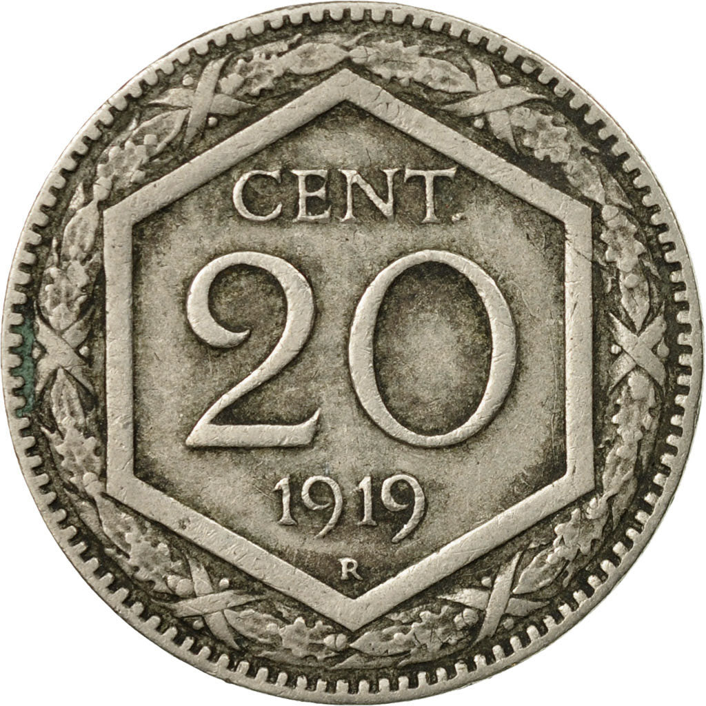 Coin, Italy, Vittorio Emanuele III, 20 Centesimi, 1919, Rome, EF(40-45)