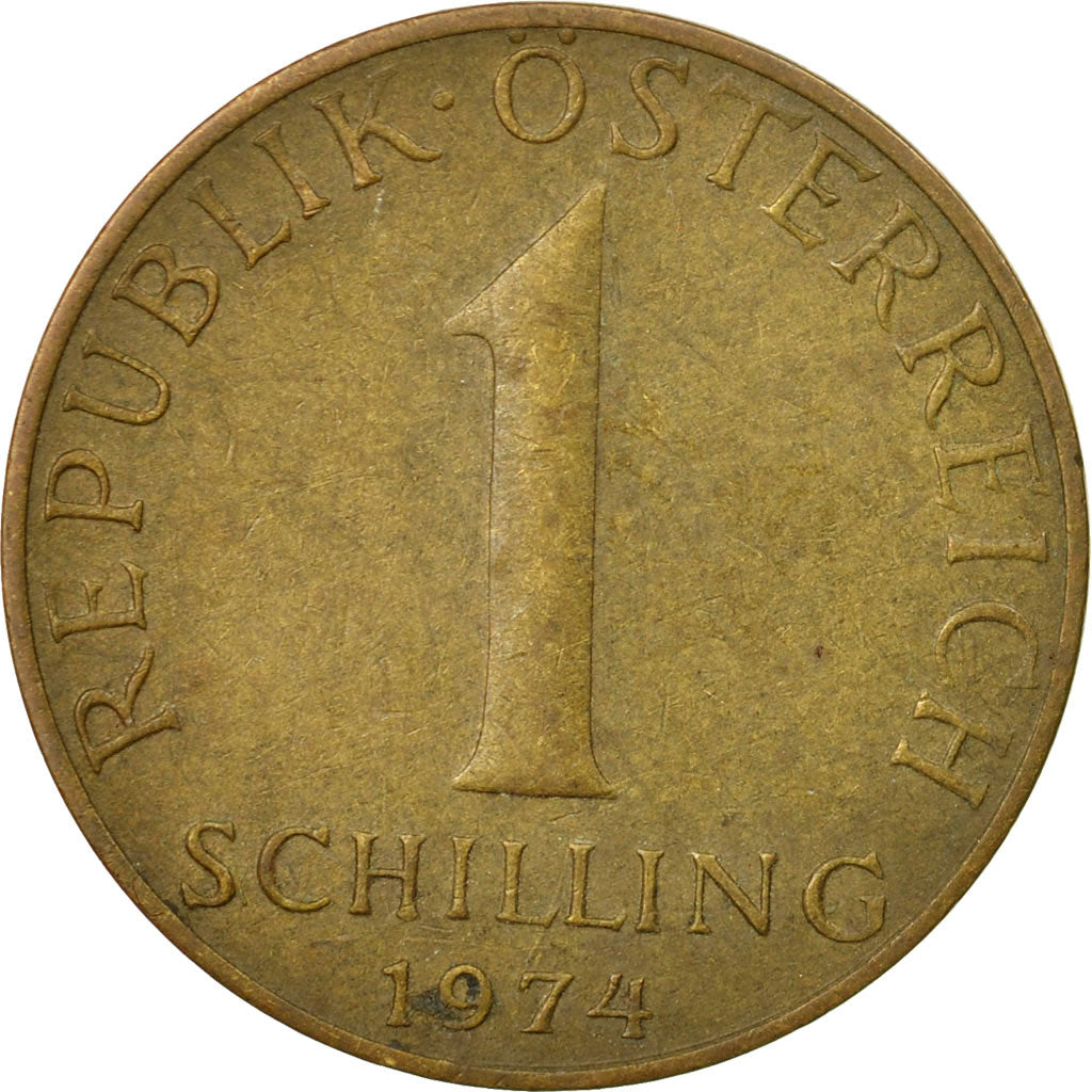 Münze, Österreich, Schilling, 1974, S+, Aluminum-Bronze, KM:2886