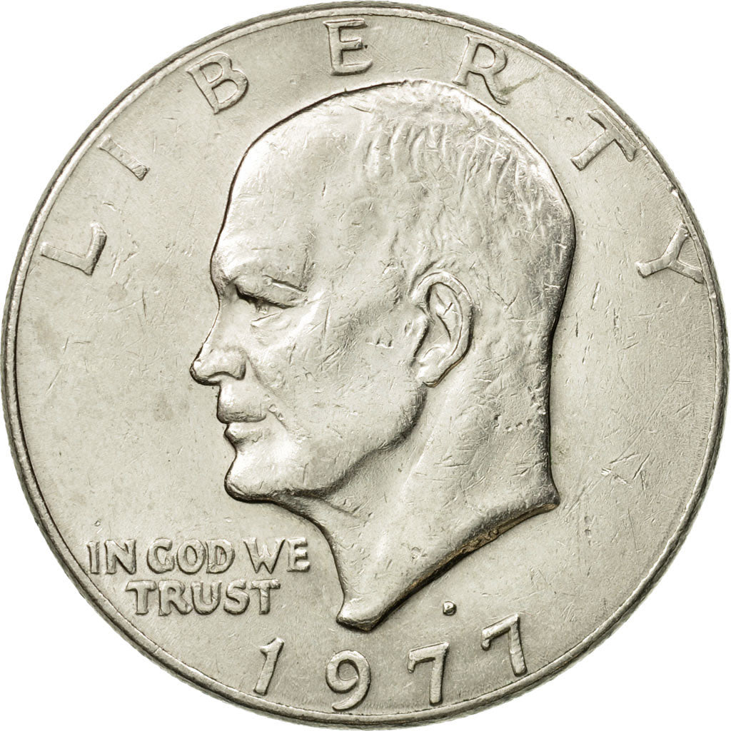 Coin, United States, Eisenhower Dollar, Dollar, 1977, U.S. Mint, Denver