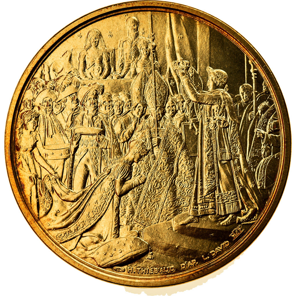 France, Medal, Le sacre de Napoléon Ier par Pie VII, Thiébaud, MS(65-70)