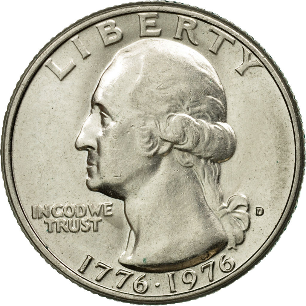 Coin, United States, Washington Quarter, Quarter, 1976, U.S. Mint, Denver