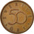 Coin, Sweden, Carl XVI Gustaf, 50 Öre, 1992, EF(40-45), Bronze, KM:878