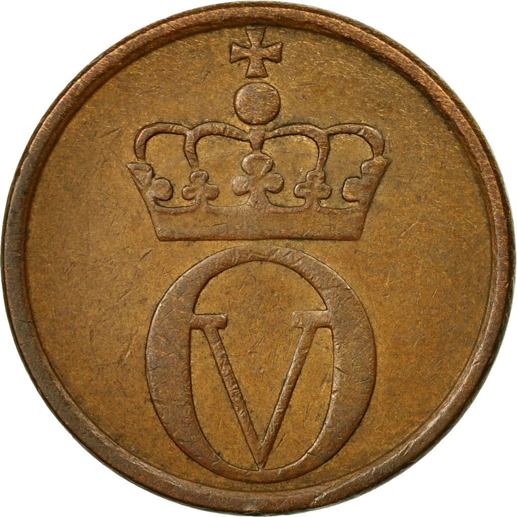 Coin, Norway, Olav V, 2 Öre, 1958, VF(30-35), Bronze, KM:404
