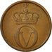 Coin, Norway, Olav V, 2 Öre, 1958, VF(30-35), Bronze, KM:404