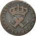 FRENCH COLONIES, 9 Deniers, 1722, La Rochelle, KM #5.2, VF(20-25), Copper,...