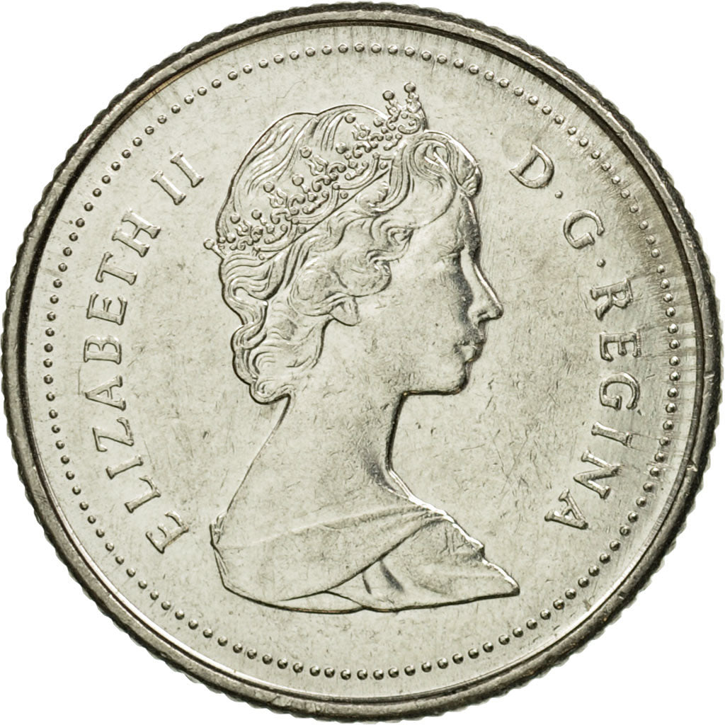 Coin, Canada, Elizabeth II, 10 Cents, 1989, Royal Canadian Mint, Ottawa