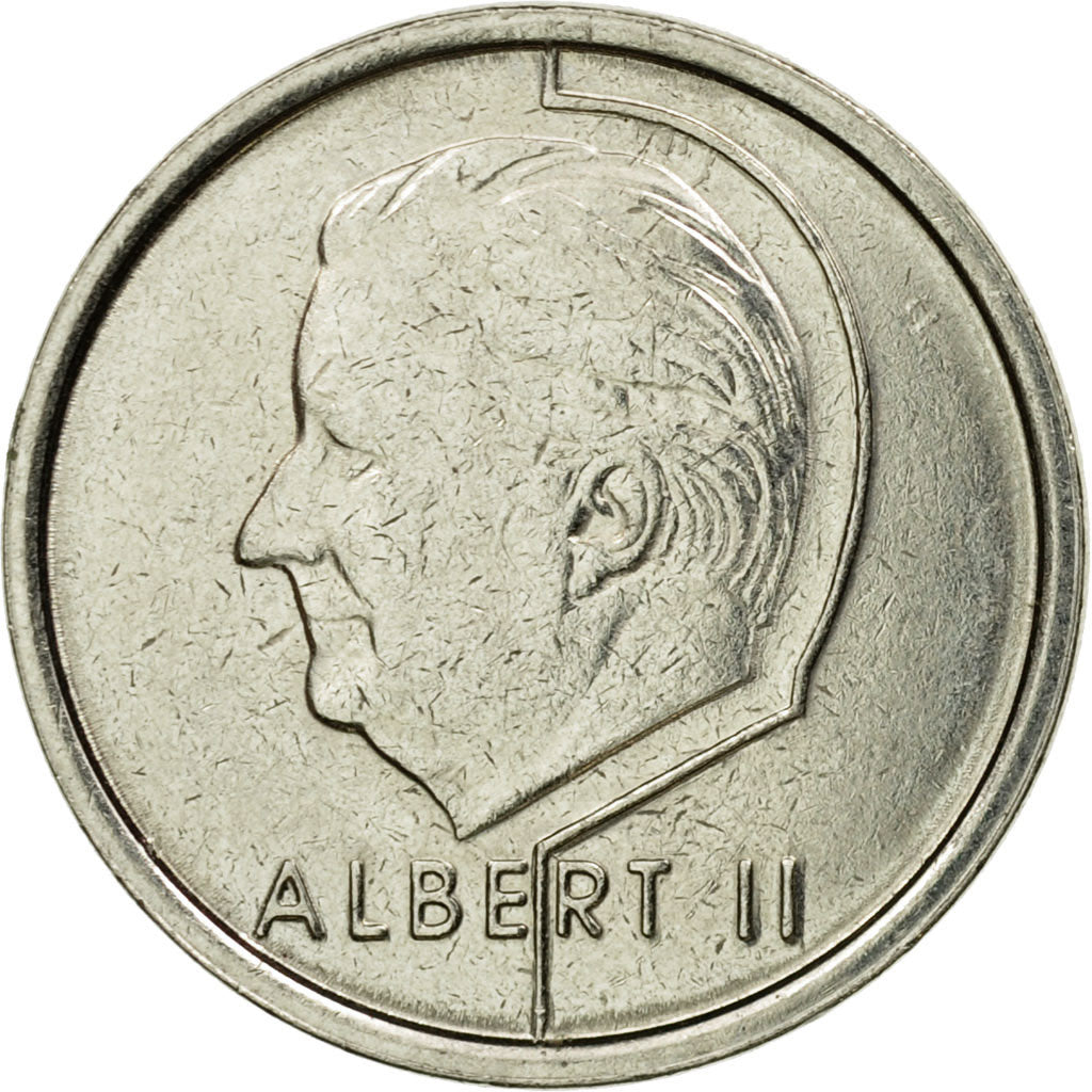 Coin, Belgium, Albert II, Franc, 1996, EF(40-45), Nickel Plated Iron, KM:188