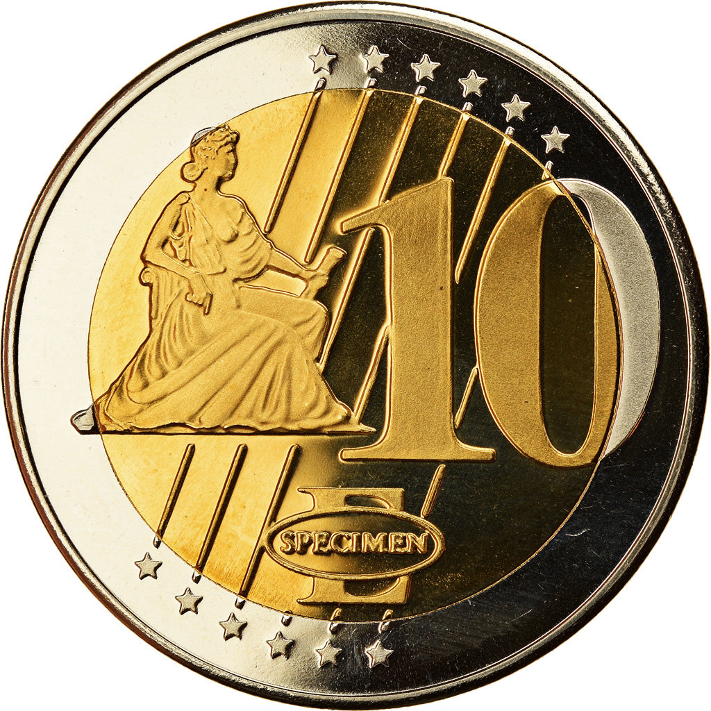 Vatican, Medal, 10 E, Essai-Trial Jean Paul II, 2004, MS(65-70), Bi-Metallic