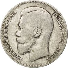 RUSSIA, Rouble, 1897, St. Petersburg, KM #59.3, VF(30-35), Silver, 19.82