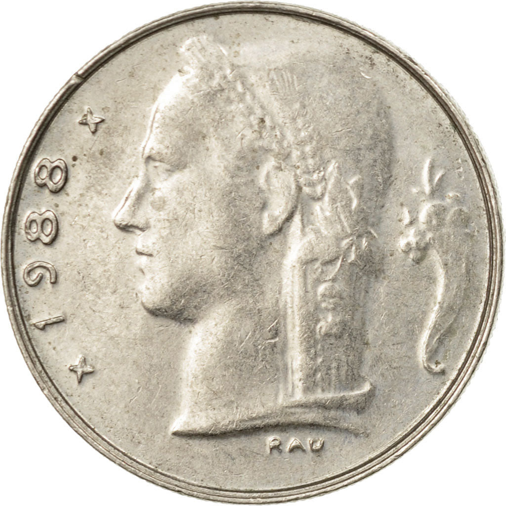 Coin, Belgium, Franc, 1988, VF(30-35), Copper-nickel, KM:142.1