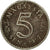 Moneda, Malasia, 5 Sen, 1967, Franklin Mint, MBC, Cobre - níquel, KM:2