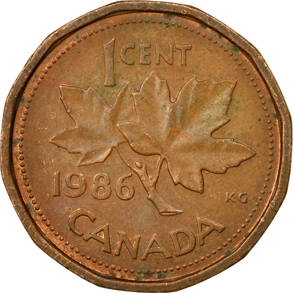 Coin, Canada, Elizabeth II, Cent, 1986, Royal Canadian Mint, Ottawa, VF(30-35)