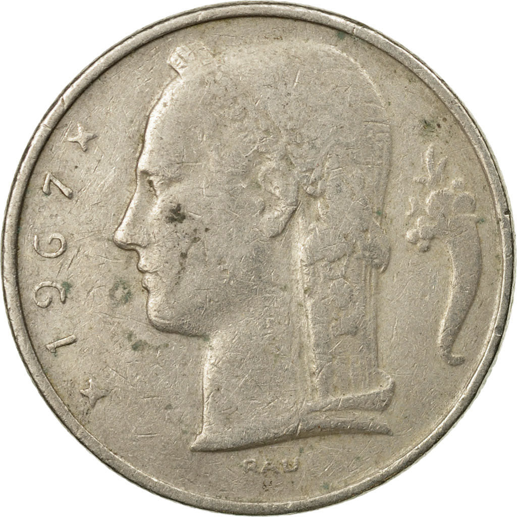 Coin, Belgium, 5 Francs, 5 Frank, 1967, VF(20-25), Copper-nickel, KM:135.1