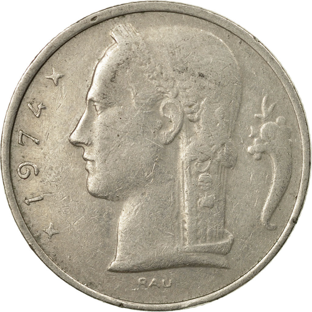 Münze, Belgien, 5 Francs, 5 Frank, 1974, S, Copper-nickel, KM:134.1