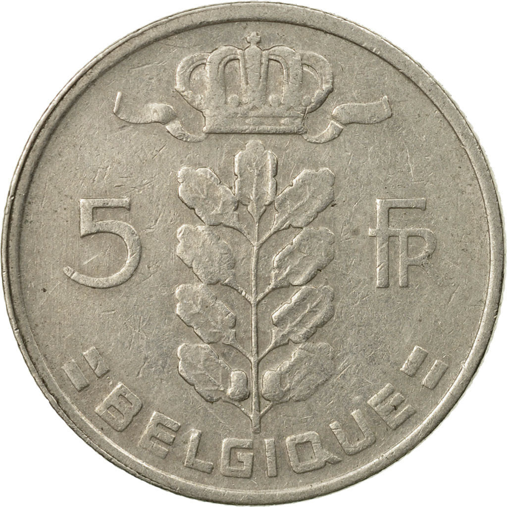 Münze, Belgien, 5 Francs, 5 Frank, 1974, S, Copper-nickel, KM:134.1
