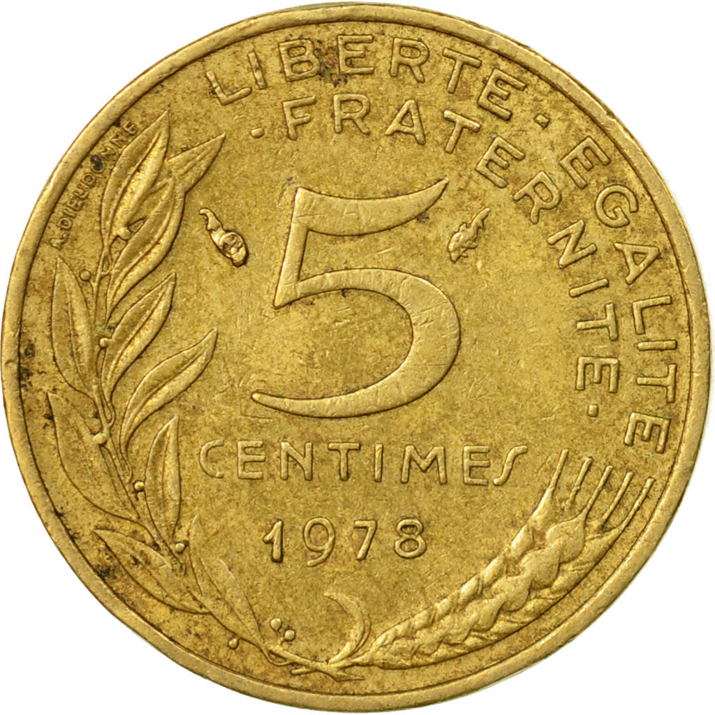Münze, Frankreich, Marianne, 5 Centimes, 1978, Paris, SS, Aluminum-Bronze