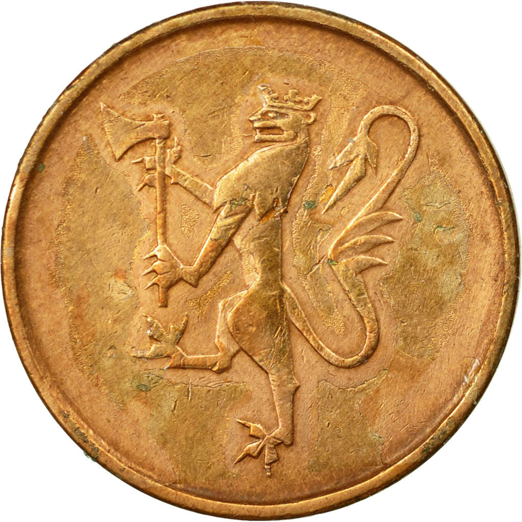 Coin, Norway, Olav V, 5 Öre, 1973, EF(40-45), Bronze, KM:415