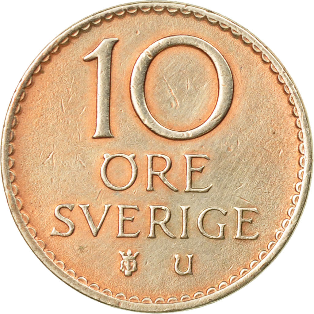 Monnaie, Suède, Gustaf VI, 10 Öre, 1962, TTB, Copper-nickel, KM:835