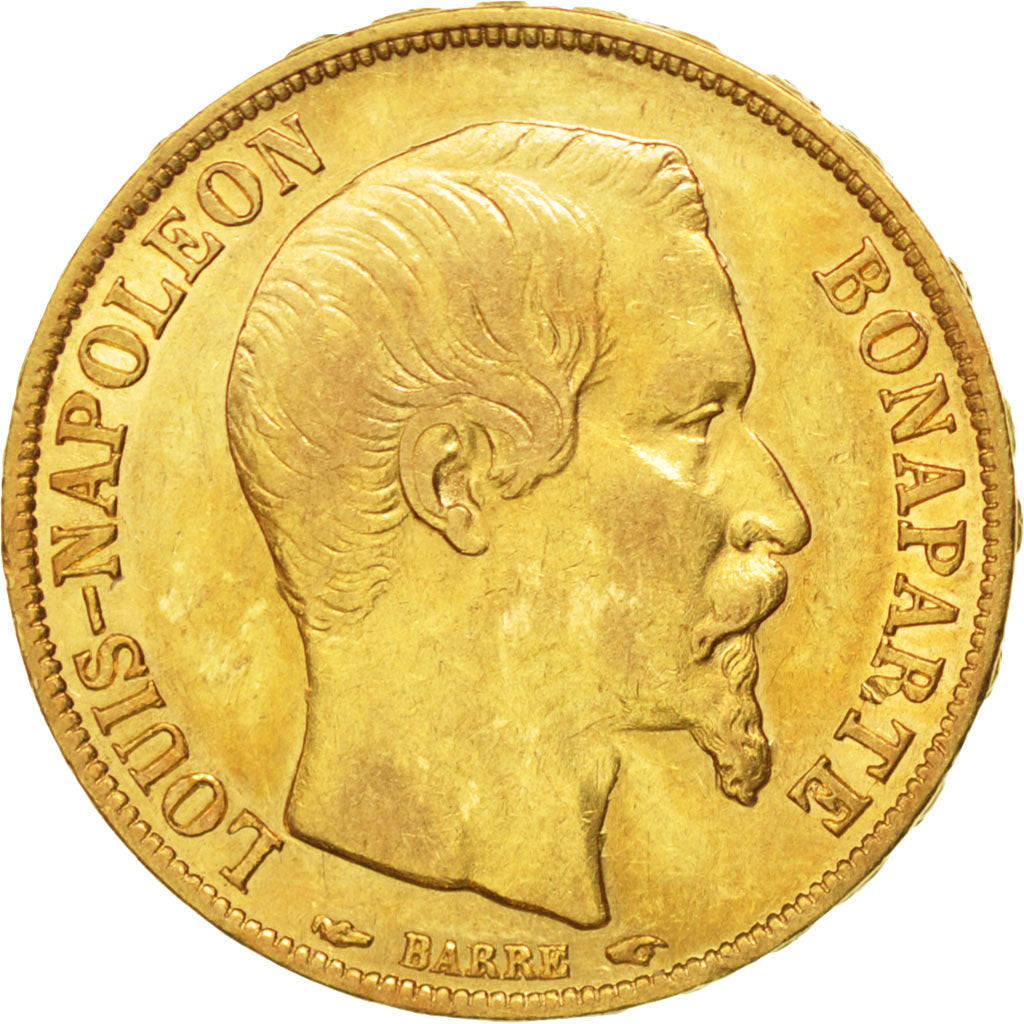 Francia, Napoleon III, Napoléon III, 20 Francs, 1852, Paris, SPL-, Oro, KM:7...