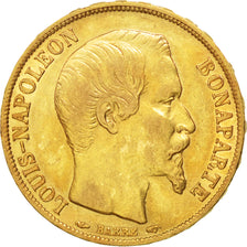 Francia, Napoleon III, Napoléon III, 20 Francs, 1852, Paris, SPL-, Oro, KM:7...