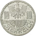 Coin, Austria, 10 Groschen, 1982, Vienna, EF(40-45), Aluminum, KM:2878