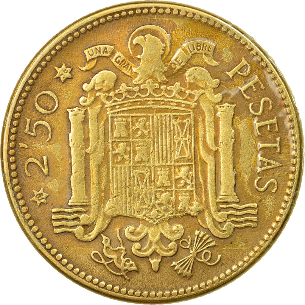 Coin, Spain, Caudillo and regent, 2-1/2 Pesetas, 1956, Madrid, EF(40-45)