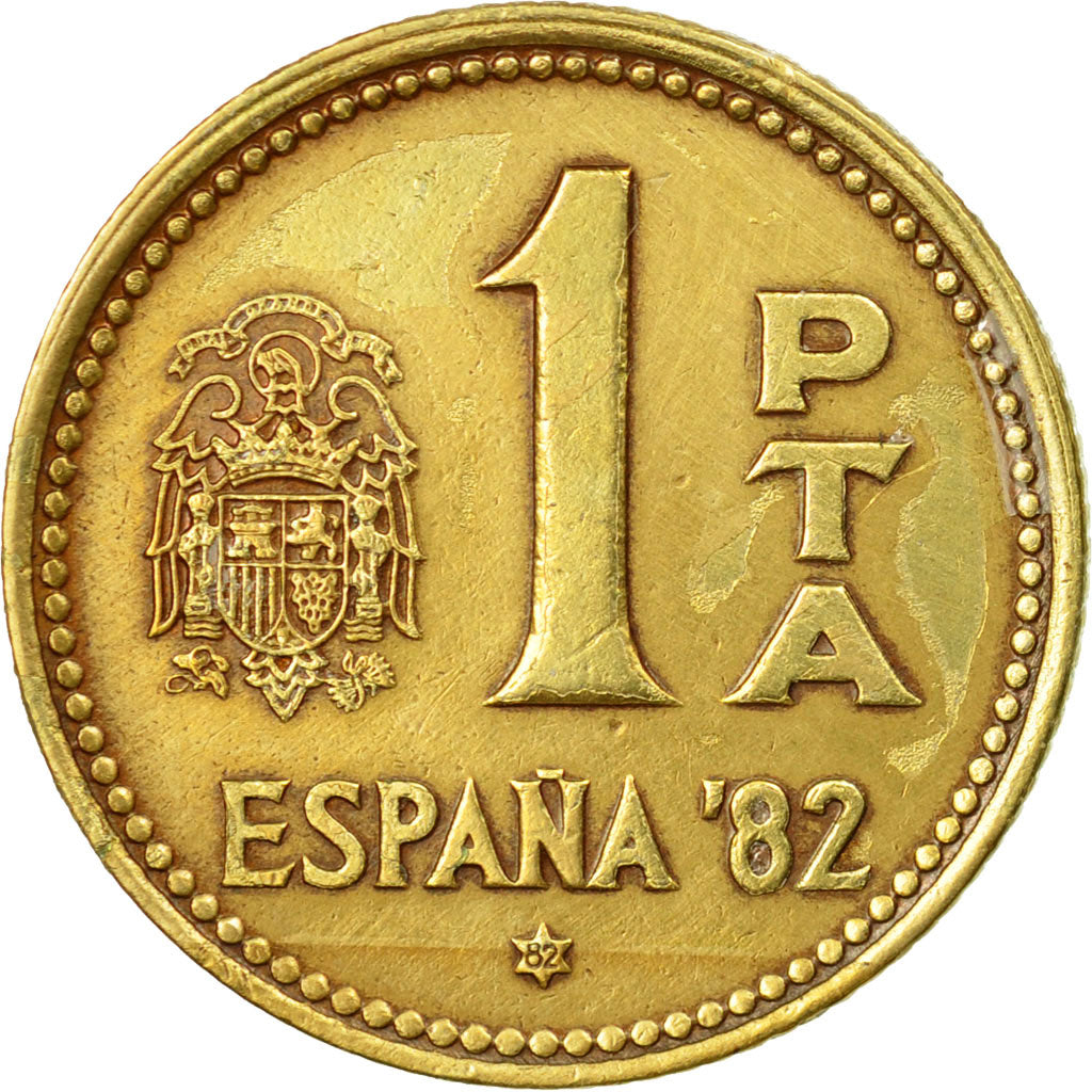 Coin, Spain, Juan Carlos I, Peseta, 1982, EF(40-45), Aluminum-Bronze, KM:816