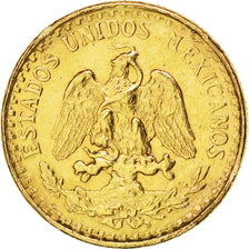 MEXICO, 2 Pesos, 1945, Mexico City, KM #461, MS(63), Gold, 13, 1.68