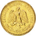 MEXICO, 2 Pesos, 1945, Mexico City, KM #461, MS(63), Gold, 13, 1.68