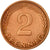 Coin, GERMANY - FEDERAL REPUBLIC, 2 Pfennig, 1972, Hambourg, EF(40-45), Copper